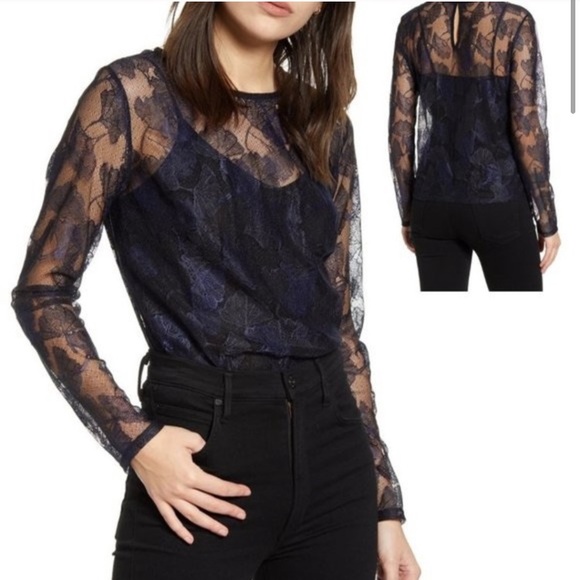 Chelsea28 Tops - blue see through Chelsea 28 shirt